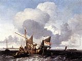 Ludolf Backhuysen Ships on the Zuiderzee before the Fort of Naarden painting